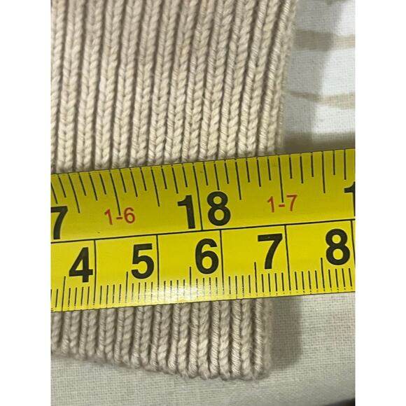 Banana Republic Sweater Men’s Size Medium Pullover Crewneck Cream - Picture 9 of 12